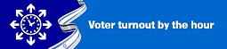 Voter turnout by the hour
